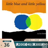 英文原版 Little Blue and Little Yellow 小藍和小黃 吳敏蘭推薦 凱迪克獎 識顏色 低幼早教繪本 Leo Lionni李歐李奧尼 綠山墻