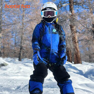 HOOTIE HOO兒童滑雪服套裝防水防風 Acid Dye暄藍印花 90cm 3T 90cm 3歲