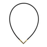 Colantotte克郎托天TAO系列項鏈α VEGA NEXT磁力V形吊墜男女首飾日本直郵 經(jīng)典金 x 黑色 M（43cm）