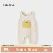 babylove寶寶背帶褲春秋外穿連體褲超萌可愛(ài)休閑長(cháng)褲洋氣嬰兒褲子