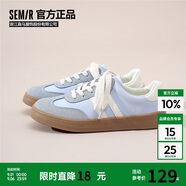 Semir德訓鞋女鞋2025秋季舒適運動(dòng)鞋板鞋女七夕SFYM233038 藍色 38