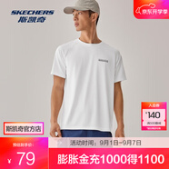 斯凱奇（Skechers）男士針織短袖T恤衫P225M086 亮白色/0019 L