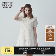 Teenie Weenie小熊夏裝公主裙連衣裙法式優(yōu)雅可愛娃娃裙女白色裙子 白色 M (165)