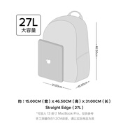 匡威（Converse）官方 Straight Edge男女休閑簡(jiǎn)約雙肩包書(shū)包10021138 尺寸參考 OSFA