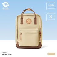 CAN COOLcanvasrepublic女雙肩包輕便電腦旅行背包學(xué)生書包 沙沙色_S