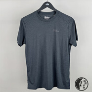 Jack Wolfskin25春秋新款男士戶外寬松透氣速干短袖T恤58371 6000 黑色 2XL 185_108A