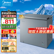 美的（Midea） 無霜家用囤貨小冷柜 冷藏冷凍轉(zhuǎn)換冰柜家用減霜80% 一級能效母嬰母乳 【店長推薦】BD/BC-200KMF 200L