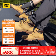 CAT卡特馬丁靴中幫大黃靴男士工裝鞋輕戶(hù)外防滑登山鞋P110973N3BDC25 黃色 40