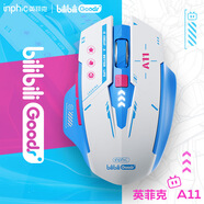 英菲克（INPHIC）bilibiligoods嗶哩嗶哩聯(lián)合出品A11無(wú)線(xiàn)藍牙三模鼠標可充電式輕音辦公便攜筆記本電腦ipad通用