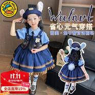 G.DUCKKIDS朱迪兔子衣服女童連衣裙春秋洛麗塔公主裙兒童表演服女孩生日禮物 裙子+短褲+領(lǐng)帶【夏款】 110 尺碼4~5歲【100-110cm】cm