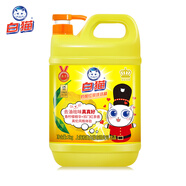 白貓洗潔精家用食品用大桶洗滌靈冼潔清洗滌劑家庭裝洗碗劑果蔬清洗 1瓶-4斤-【檸檬紅茶】