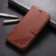 優(yōu)選適用iphone7plus蘋(píng)果8P手機殼66s保護套15翻蓋se真皮皮套xxsma 棕色 iPhone5S