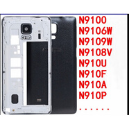 三星（SAMSUNG）適配三星note4原裝外殼中框n9100后蓋9108vw電池蓋06/09w中殼 N9108V單卡白色中框