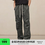 CHINISM  CH輕薄直筒傘兵褲男士夏季潮牌戶外徒步登山工裝寬松休閑褲子 太空灰 薄款 L （推薦 120-150斤）