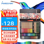 【超級爆款】馬可（MARCO）彩鉛80色油性彩色鉛筆繪畫套裝專業(yè)美術(shù)設(shè)計(jì)手繪專用鐵盒裝送禮禮物雷諾阿系列