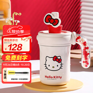 杯具熊泡茶保溫杯辦公室花茶杯子帶茶漏茶水分離水杯帶手柄 海洋球帶茶倉(cāng)-hellokitty 400ml