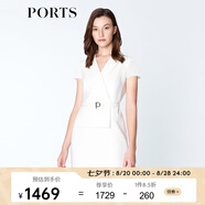 PORTS寶姿春夏女裝假兩件包臀連衣裙ALM8D180KWB008 奶白色-1 XXS (0)