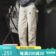 馬登 MADEN馬登男士伐木工裝褲多口袋水洗做舊牛仔褲寬松直 28