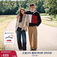 TOMMY HILFIGER【易打理斜紋】男裝1985微彈潮流多色商務(wù)直筒休閑西褲 軍綠色RBN 29 （推薦：100-120斤）