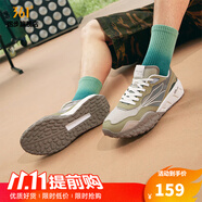 361°【酥餅SE】男鞋運動(dòng)鞋2025秋季361度男復古鞋子透氣休閑鞋 耐久灰/茶梗綠 44