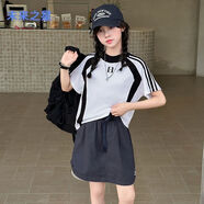 未來之星女童夏裝套裝2025新款洋氣時(shí)髦休閑運(yùn)動短袖工裝裙兩件套 白色 160 關(guān)注收藏優(yōu)先發(fā)貨