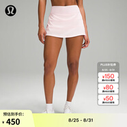 lululemon丨Pace Rival 女士運動(dòng)中腰短裙 速干 芯吸 LW8A78R 草莓奶昔粉 XS /4