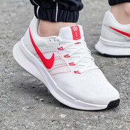 耐克（NIKE）官方艦店男鞋秋季新款運動鞋RUN SWIFT 3網(wǎng)面透氣休閑鞋跑步鞋 DR2695-109白色紅鉤 39