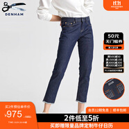 DENHAM女士新復(fù)古回潮赤耳緊身九分CANDIANI剪刀牛仔褲原牛LIZ ANKLE BLUE 25