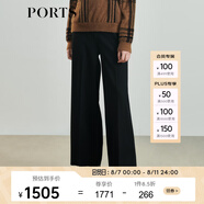 PORTS寶姿女裝 秋冬新品休閑褲LL9P058MWF036 黑色 XXS (0)