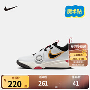 NIKE 耐克兒童籃球運動鞋TEAM HUSTLE D12魔術(shù)貼易穿脫男女童實戰(zhàn)球鞋 DV8994-104（HUSTLE D 11） 31 【建議腳長19cm】
