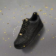 耐克（NIKE）男鞋 Air Force 1 AF1空軍一號男子低運動(dòng)休閑板鞋   CJ7786-007 聯(lián)賽黑金空軍一號 46