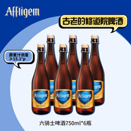 HEINEKEN旗下Affligem六騎士啤酒750ml*6瓶整箱裝 比利時(shí)古老的修道院啤酒