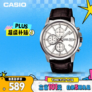 卡西歐（CASIO）手表男三盤(pán)簡(jiǎn)約夜光顯示學(xué)生考試石英表送男友禮物MTH-5001L-7A