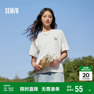 森馬[涼感T]觀園吉聯(lián)名短袖T恤女抗菌寬松熊貓夏裝潮109324100013