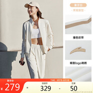 安踏針織休閑運(yùn)動(dòng)套裝女士春季長(zhǎng)袖外套長(zhǎng)褲兩件套跑步健步運(yùn)動(dòng)服