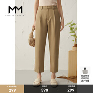 麥檬MM麥檬秋冬時(shí)尚休閑毛呢西裝套裝上衣/褲子女599C210211 深卡其（褲子） 599C252961 M