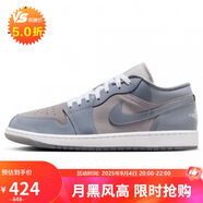 耐克NIKE男子休閑鞋喬丹AJ1 JORDAN 1低幫運動(dòng)鞋HF3148-011藍灰44.5