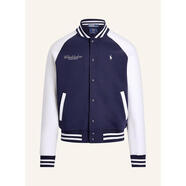 Polo Ralph Lauren男士夾克直筒剪裁男士休閑夾克College Jacket學(xué)院領(lǐng) DARK BLUE/CREAM 均碼 |S