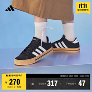 adidas DAILY 4.0復(fù)古百搭休閑帆布鞋男女阿迪達(dá)斯官方輕運(yùn)動(dòng) 黑色/白色/樹(shù)脂黃（JI4354）   44