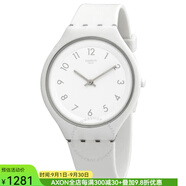 斯沃琪（swatch）Skinsnow男女情侶手表40mm白色一體對(duì)表SVUW101奢侈品潮牌 pic 0S