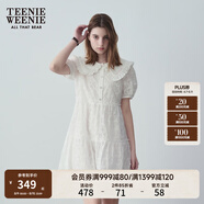 Teenie Weenie小熊夏裝公主裙連衣裙法式優(yōu)雅可愛娃娃裙女白色裙子 白色 L (170)
