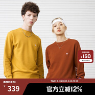 Champion【王俊凱同款】冠軍情侶裝衛衣秋季新款棉質(zhì)純色基礎長(cháng)袖T恤 黃色 M