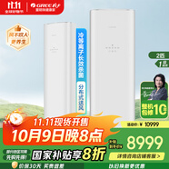 格力（GREE）時(shí)光錦【國(guó)際領(lǐng)先】變頻冷暖3匹1級(jí)能效 分布式送風(fēng) 雙重殺菌 恒暖除霜 格力冷酷外機(jī)立式空調(diào)柜機(jī) 2匹 一級(jí)能效 格力冷靜王+ 更冷更靜更省電 (格調(diào)米/鉑金白)