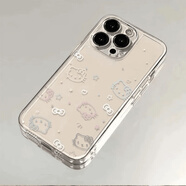 凱蒂貓（hellokitty）星星KT貓?zhí)O果17PROMAX手機殼新款適用iPhone1614131211女 星星KT貓【透明太空殼】 蘋果6PLUS