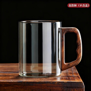 泥也水杯玻璃杯子馬克杯茶杯個(gè)人專(zhuān)用高端家用辦公室喝水杯無(wú)鉛玻璃杯