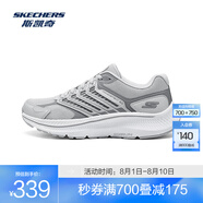 斯凱奇（Skechers）暮光鞋丨2025新品運(yùn)動(dòng)跑鞋男女款高回彈輕質(zhì)吸震綁帶休閑鞋 女款-淺灰色/LTGY 37