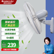 格力（GREE）壁扇掛墻壁式電風(fēng)扇家用輕音宿舍搖頭大風(fēng)量工業(yè)程扇  格力電風(fēng)扇 遙控款 FB-4001B-WG
