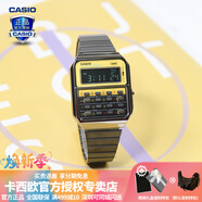 卡西歐（CASIO） 男表女表卡西歐手表男女情侶表學(xué)生時(shí)尚運動(dòng)表太陽(yáng)能雙顯電子表 CA-500WEGG-9BDF潮流黑 可計算器