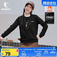 喬丹加絨衛(wèi)衣女秋冬季上新外套女士圓領(lǐng)運(yùn)動(dòng)服休閑長(zhǎng)袖上衣女套頭衫
