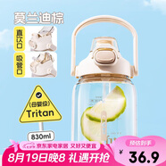 希樂大容量tritan塑料杯子男女士運動水杯學(xué)生健身便攜雙飲杯吸管杯子